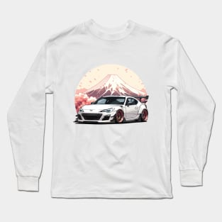 BRZ Car Art - Widebody Modified JDM Car Long Sleeve T-Shirt